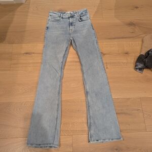 Zara Light Blue Flare Jeans